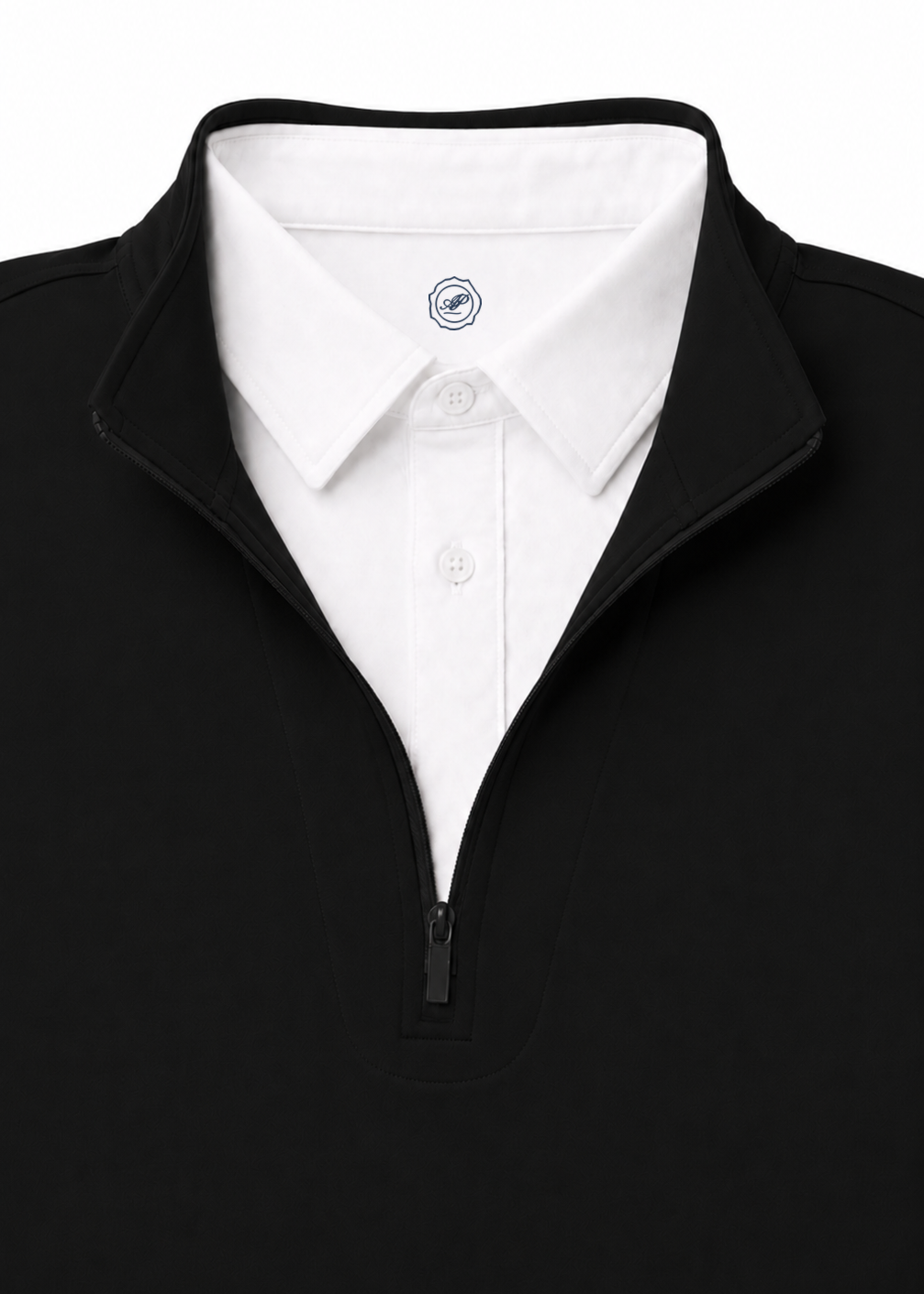 Ashford & Pratt quarter-zip, black